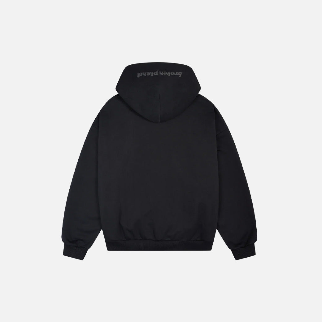 Broken Planet Zip-Up Hoodie Midnight Black – Vugari Store