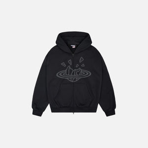 Broken Planet Zip-Up Hoodie Midnight Black – Vugari Store