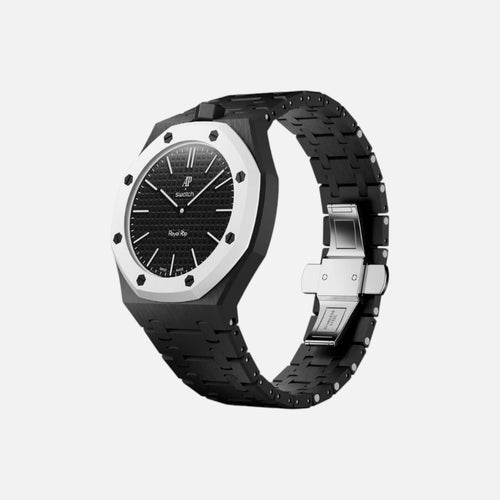 Swatch x Audemars Piguet Royal Pop  Bioceramic Watch Strap Ocho Negro