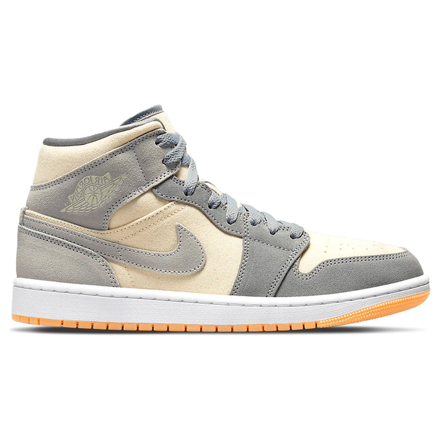 Nike Air Jordan 1 Mid Coconut Milk Particle Grey