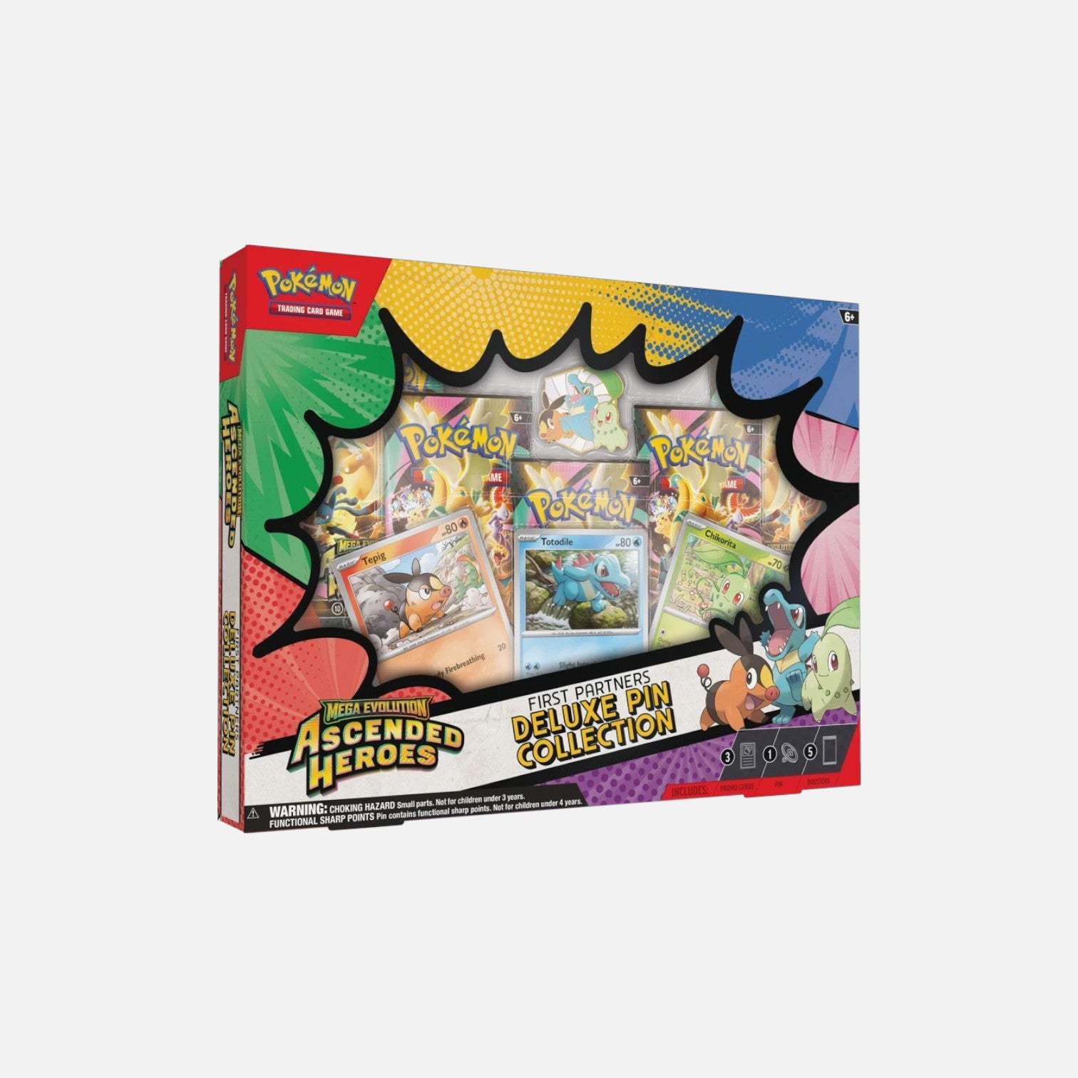 pokemon card pins Pokémon TCG Mega Evolution Ascended Heroes First Partners Pin Collecti –  Vugari Store