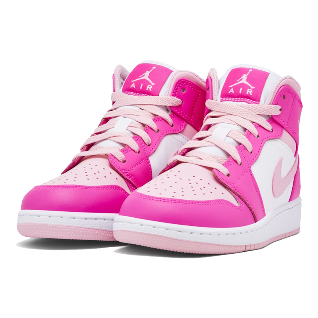 Nike Air Jordan 1 Mid Fierce Pink GS