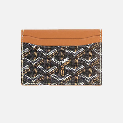 Goyard Saint Sulpice Black/Tan Card Holder