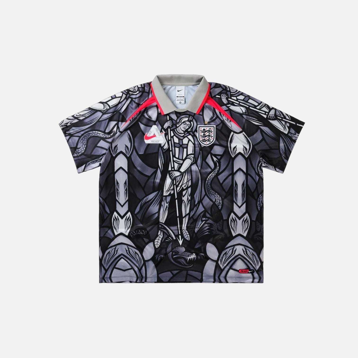 Palace x Nike England Dri-Fit Football Jersey Pewter Grey – Vugari