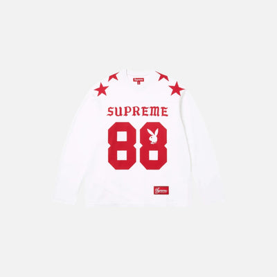 The Supreme x Playboy L/S Football Top White