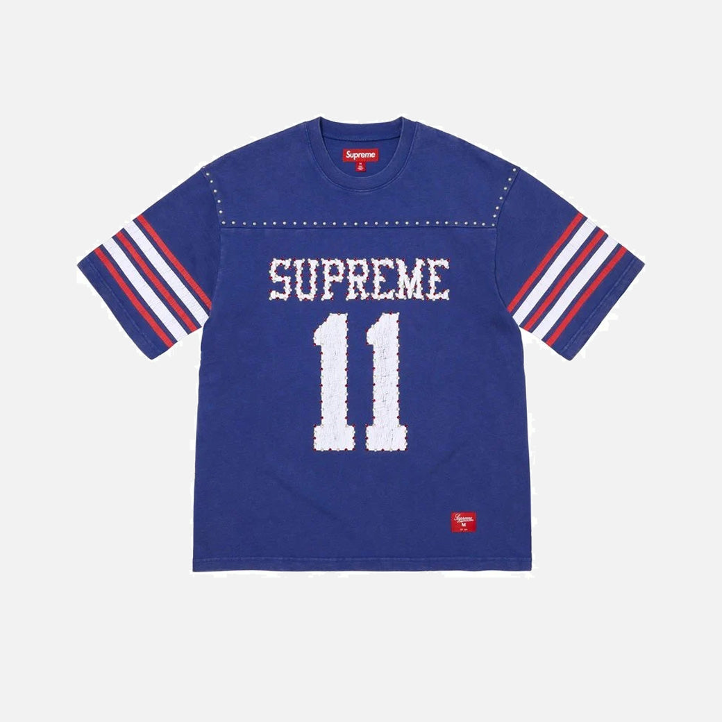 Supreme Studded S/S Football Top Blue – Vugari Store