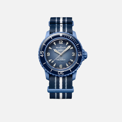 BLANCPAIN X SWATCH SCUBA FIFTY FATHOMS ATLANTIC OCEAN (SO35A100)