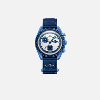 SWATCH X OMEGA MISSION TO THE SUPER BLUE 'MOONPHASE' (SO33N700)