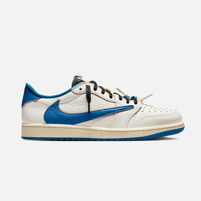 Air Jordan 1 Retro Low OG SP Travis Scott 'Fragment Sail Military Blue'