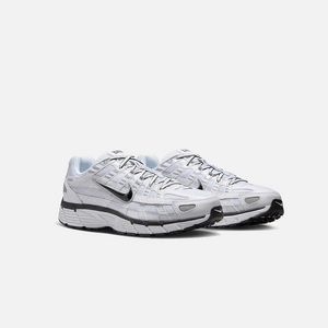 Nike P-6000 White Metallic Silver Black
