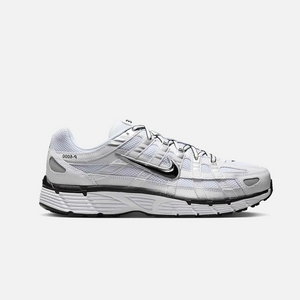 Nike P-6000 White Metallic Silver Black